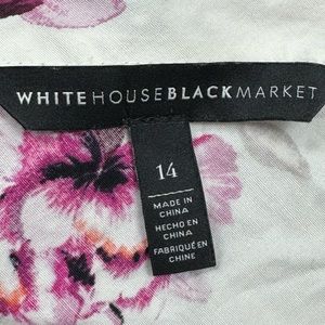 Beautiful White House black market floral blouse